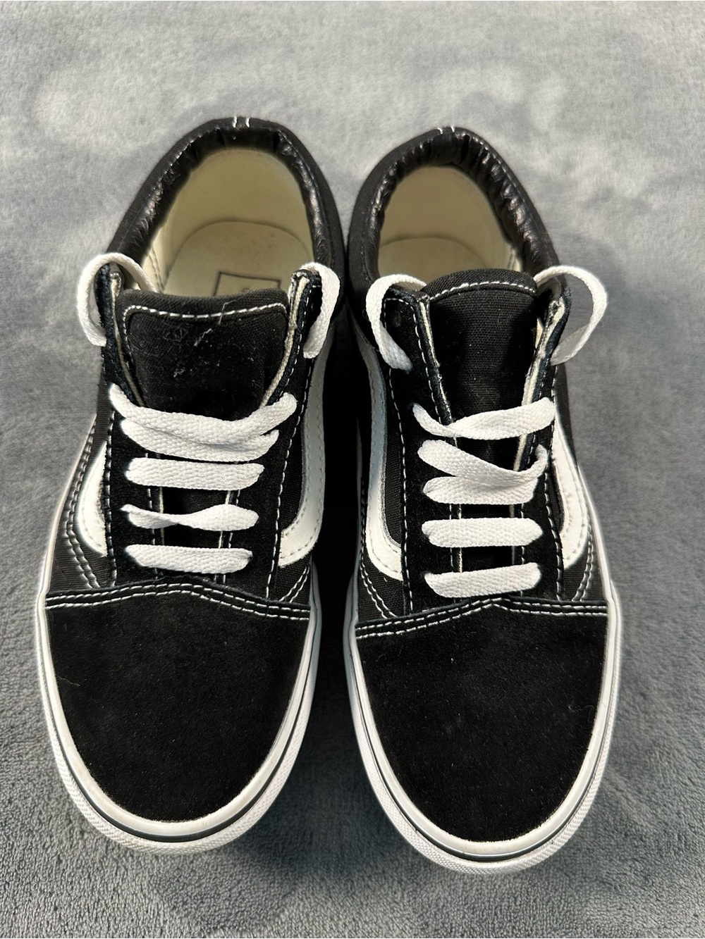 Vans Black and White Old Skool Skate Sneakers